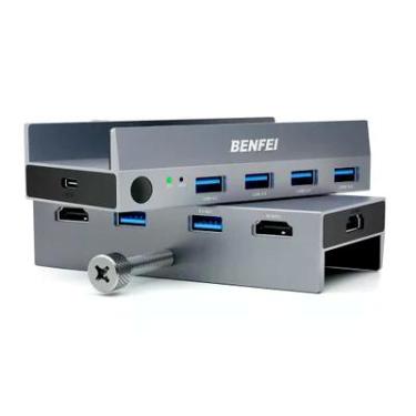 Imagem de Benfei Kvm Switch HDMI 8k 60hz 4 Portas Usb 3.0 Hub P/pc