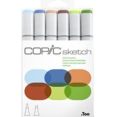Imagem de Copic Esboço, marcadores à base de álcool, conjunto de 6 peças, Earth Essential