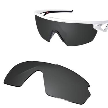 Imagem de Glintbay Lentes de óculos de sol de substituição 100% precisas para Oakley Sphaera OO9403 - preto avançado polarizado
