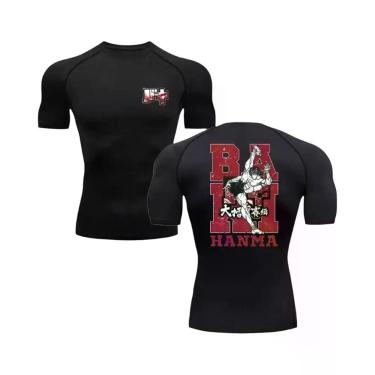Imagem de Camiseta De Fitness Masculina Anime Baki Hanma Para Academia, MMA, Box