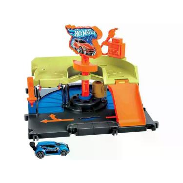 Imagem de Hot Wheels Pista de Brinquedo Lava-rápido da Cidade