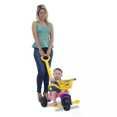 Imagem de Triciclo Infantil Fofinha Com Empurrador, Proteção