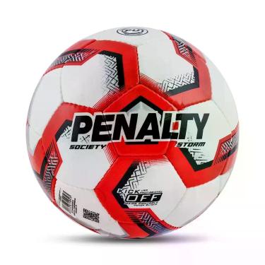 Imagem de Bola de Futebol Society Penalty Storm XXI, Vermelho, ÚNICO