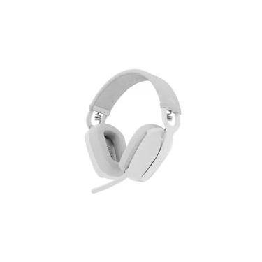 Imagem de Headset Sem Fio Logitech Zone Vibe 100, Drivers 40 mm, USB, Bluetooth, PC, Mobile, Branco - 981-001218
