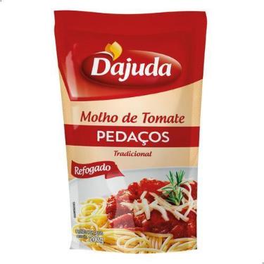 Imagem de Molho de Tomate Tradicional D'ajuda Com Pedaços de Tomate Sachê 200g 1