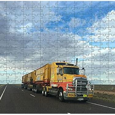 Imagem de 4 Quebra-Cabeça Cognitivo Reabilitação para Idosos - Caminhões 60 peças