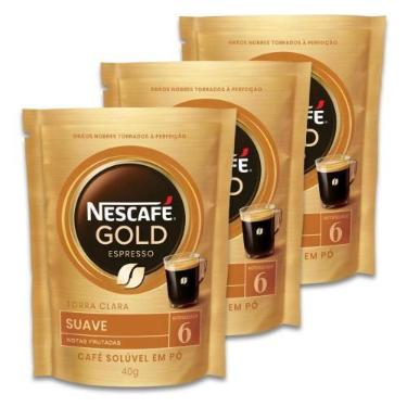 Imagem de Nescafé Gold Espresso Café Solúvel Suave Kit 3 Sachês 40g, Nescafé