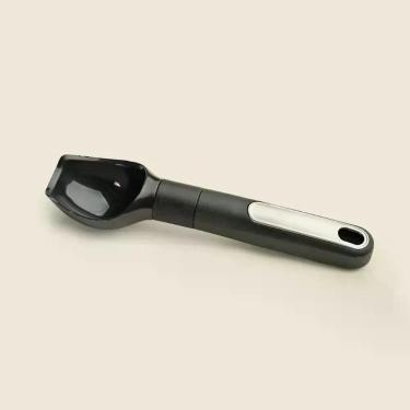 Imagem de Colher de Sorvete Black Silicone para Sobremesas Geladas Pegada Confortável Cozinha Preto Acasa 19,5CM