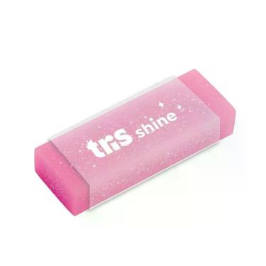 Imagem de Borracha Tris Shine Cores com Textura Super Macia em ECO PVC Não Tóxica Unidade Rosa