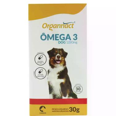 Imagem de Omega 3 Dog 1000 Organnact Suplemento Vitamínico - 30 g, 30g