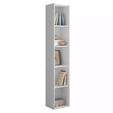 Imagem de Estante Livreiro Multiuso Janaína 5 Nichos Branco