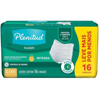 Imagem de Roupa Íntima Plenitud Frescor Diário Tamanho G/XG 16 Unidades Descartá