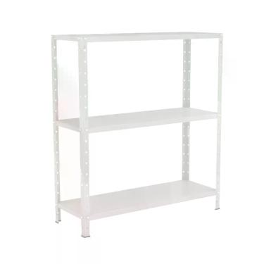 Imagem de Estante EAF007 sem Porta 3 Prateleiras Aço 80CM Branco Elite Aço