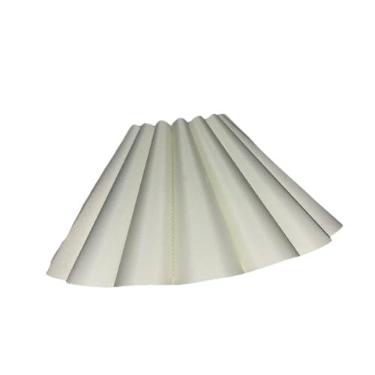 Imagem de Whtkoph Abajur de tecido para luminária de chão, modelo pétala, simples e decorativo, fácil de montar, ideal para mesas e luminárias de piso, Branco