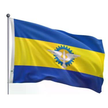 Imagem de Bandeira do Município de Parnamirim Uma Face Estampada Tamanho 90x128c