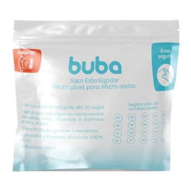 Imagem de Saco Esterilizador para Micro-ondas Buba, Reutilizável, Branco