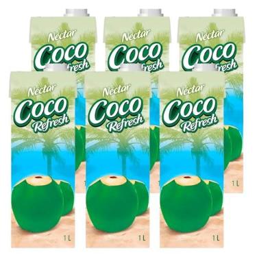 Imagem de Água de Coco Néctar Coco Refresh 1l 6 Unidades