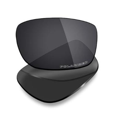 Imagem de Mryok Lentes de reposição polarizadas Plus para óculos de sol Ray-Ban RB4068 60 mm, HD Polarized, proteção UV, resistente a impactos e ajuste perfeito - Stealth Black