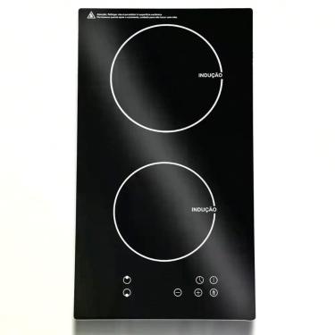 Imagem de Fogão Cooktop Indução Elétrico 3500W 2 Bocas Vitrocerâmica Preto - Top