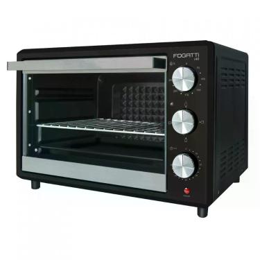 Imagem de Forno Elétrico de Bancada Fogatti Black I40 40L com Grill Timer Mecânico Interior Antiaderente Preto 220V