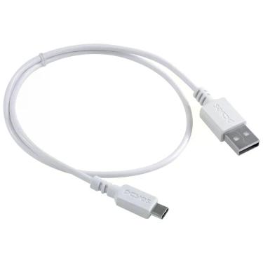 Imagem de Cabo Para Celular Smartphone Usb A 2.0 Para Usb Tipo C 50 Cm Branco - Puacb-05