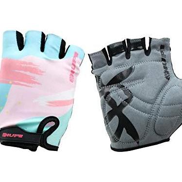 Imagem de Luva Ciclismo Hupi Eco Dedo Curto Paintbrush, Cor: Rosa/azul, Tamanho: M