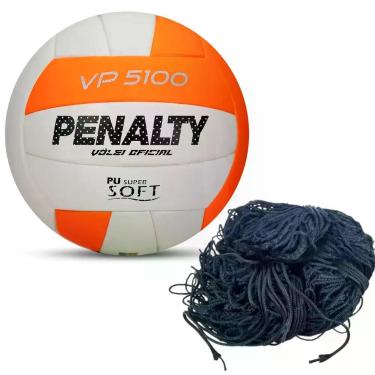 Imagem de Bolas De Vôlei Penalty Vp 5100 XXVI Rede Vôlei 9,5m, Laranja, Preto, Ú