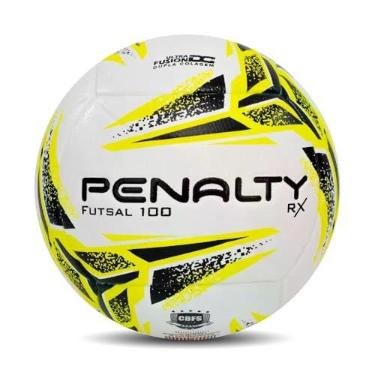 Imagem de Bola de Futsal Penalty RX 100 XXIII Selo CBFS, Branca, Amarela e Preta, RX 100