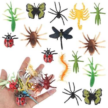 Imagem de Rsstarxi Insects Cake Topper Decorations with Butterfly Bee Ladybug Scorpion Bugs Theme Cake Pick for Baby Shower Kids Birthday Spoof Party Cake Decorations