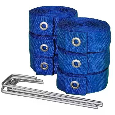 Imagem de Fita Marcação Vôlei Praia E campo 8x16m Bagum Master Rede, Azul