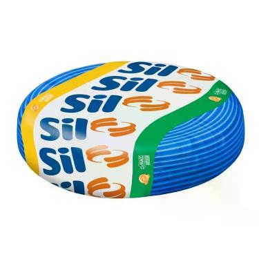 Imagem de Cabo Flexível Elétrico 1,5mm2 50m 750V Azul em Pvc e Cobre Rolo para Instalação Sil