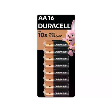 Imagem de Pilha Alcalina AA Pequena Duracell - 16 Unidades