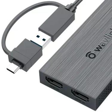 Imagem de Adaptador Wavlink WL-UG7602HC USB- C Ou USB 3.0 Para Duplo HDMI 2k/4k