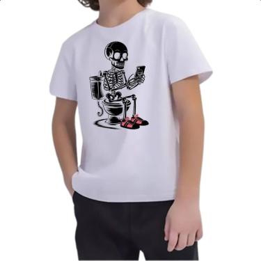 Imagem de Camiseta Infantil Esqueleto na Sala de Forca - Alearts, 12