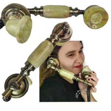 Imagem de Gancho Monofone Vintage Estilo Retro Telefone Fixo Rj11