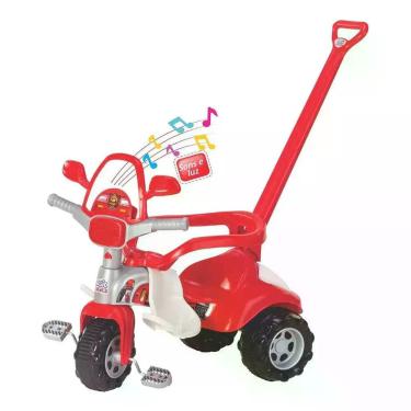 Imagem de Motoca Triciclo Velotrol Criança Bombeiro Car Magic Toys