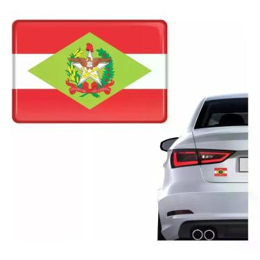 Imagem de Adesivo Resinado Santa Catarina compatível Carro/Moto - SPTS