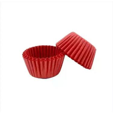 Imagem de Forminha De Papel Impermeável 5 Com 1000 - Confesta, Vermelho