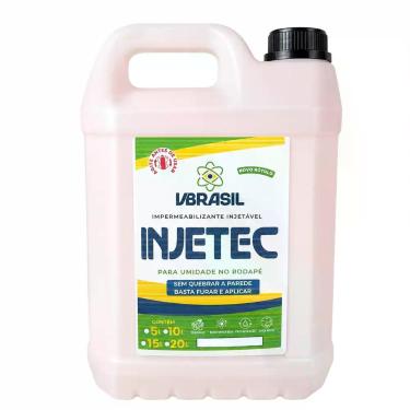 Imagem de Injetec 5l Impermeabilizante Elimina Umidade No Pé Da Parede - VBRASIL