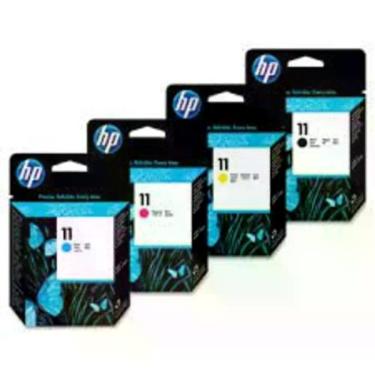 Imagem de Cabeça De Impressão Hp 11 Kit 4 Cores