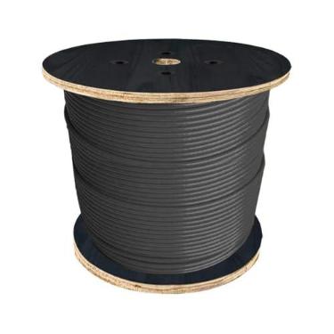 Imagem de 100 Metros Cabo de Aço Af 1/4" 6mm 6x19 Vias Revest. Preto