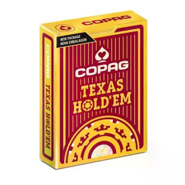 Imagem de Baralho de Poker Texas Holdem Copag 100% Plástico, Vermelho