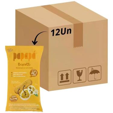 Imagem de Biscoito Papapá Infantil Biscotti Maracujá Camomila 60g 12un