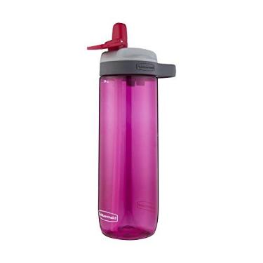 Imagem de Rubbermaid Garrafa de água à prova de vazamento, 680 g, rosa torta