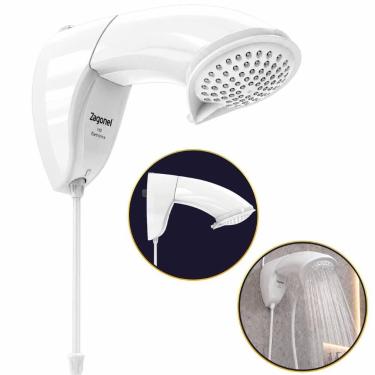Imagem de Ducha Chuveiro Eletrônico Branco Nd Zagonel 127v 220v, 110V