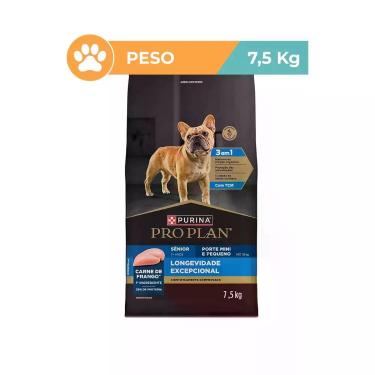 Imagem de Ração Pro Plan Longevidade Cães Mini Pequenos 7,5kg - Purina