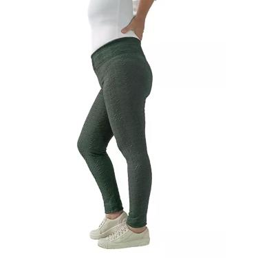 Imagem de Legging Plus Size G1 G2 G3 G4 G5 G6 Jacar Jacquard PINA, G2, Verde
