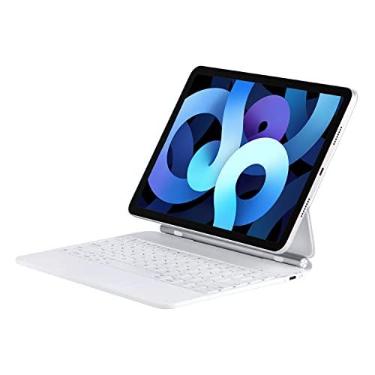 Imagem de Dolpking Capa Magic Keyboard para iPad Air-11 polegadas (M3 2025 / M2 2024) e iPad Pro 11 polegadas (4ª/3ª/2ª/1ª geração), teclado para iPad Air 4ª/5ª geração com trackpad multitoque, luz de fundo