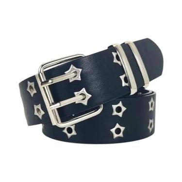 Imagem de Cinto Masculino Retrô Quadrado Com Rebites Estilo Hip-Hop Rock Punk Y2