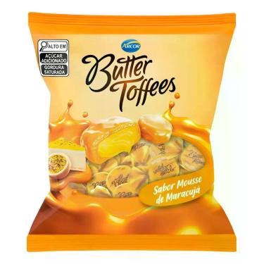 Imagem de Bala Butter Toffees Mousse De Maracujá Arcor 400g